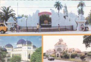 Sumatra Medan Central Porst Office & Monument Of Sisingamangaraja