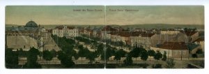 497887 ROMANIA greetings from Turnu-Severin Vintage Panoramic folding postcard