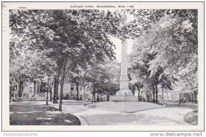 Wisconsin Waukesha Scene In Cutler Park 1941