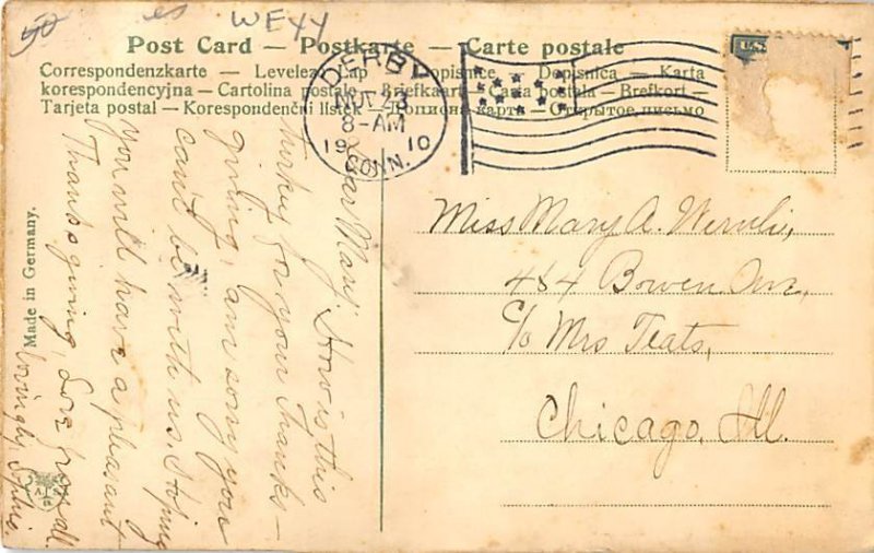 Thanksgiving greetings spin wheel Mechanical Pu 1910 