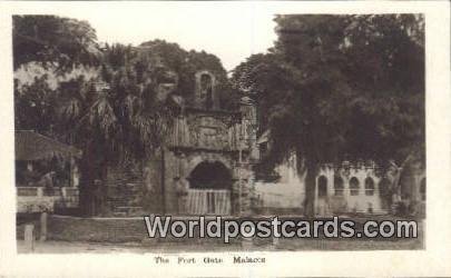 Real Photo Fort Gate Malacca Malaysia Unused 