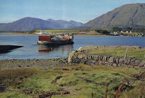 Loch Linnhe Corran Ferry Ship Scottish 1970s Postcard