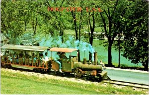 AR, Marble Falls DOGPATCH USA PARK/Closed PO'K CHOP MINIATURE RR TRAIN Postcard
