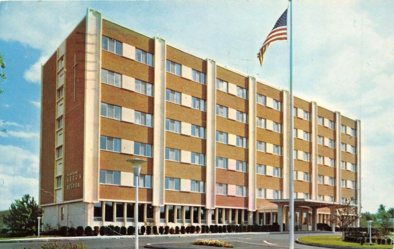 Waterville Maine 1973 Postcard Elizabeth Ann Seton Hospital 