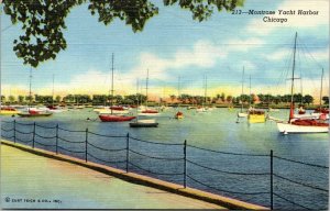 postcard Illinois  Montrose Yacht Harbor, Chicago