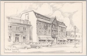Royal Anne Hotel Kelowna BC Edward Goodall Artist Postcard H81