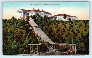OAKLAND, CA California ~ Hilltop HOME CLUB  c1910s Alameda County  Postcard
