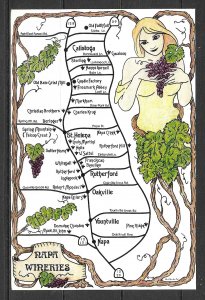 California - Napa Wineries Map - [CA-275X]