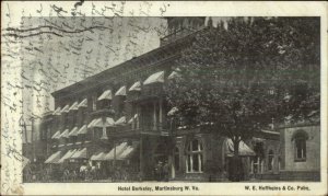 Martinsburg VA Hotel Berkeley 1908 Used Postcard