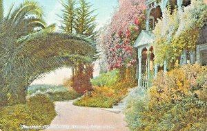 REDLANDS CALIFORNIA CA~RESIDENCE ALBERT SMILEY IN WINTER~ANTIQUE POSTCARD