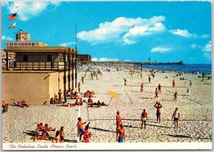 Beautiful Beach Santa Monica California White Sand Crystal Blue Water Postcard