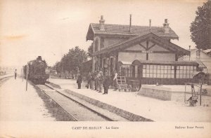 France Camp de Mailly Gare Train Railway Station postcard C323