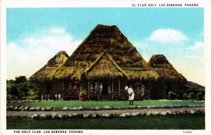 PC GOLF, LAS SABANAS, PANAMA, THE GOLF CLUB, Vintage Postcard (b45307)