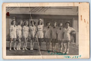 Kingman Arizona AZ Postcard RPPC Photo Junior High School Pretty Girls 1948