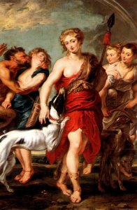 Painting Diana and Her Nymphs On The Hunt By Peter Paul Rubens