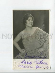 472304 MARIA HUSSA soprano OPERA Singer AUTOGRAPH Vintage PHOTO 1928 year