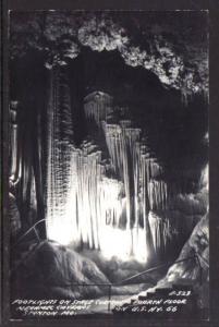 Stage Curtains Meramec Caverns Stanton MO Postcard 4257