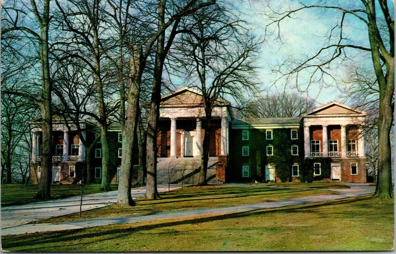 Vtg University of Delaware The Old College Newark DE Unused Chrome Postcard