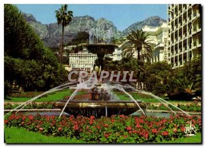 Postcard Moderne Menton The Perie de France ajrdin Bioves