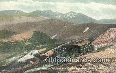 MT Evans and Rosalie, Colorado, CO USA Trains, Railroads Postcard Post Card O...