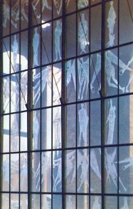 VINTAGE POSTCARD THE GREAT WEST WINDOW AT COVENTRY CATHEDRAL