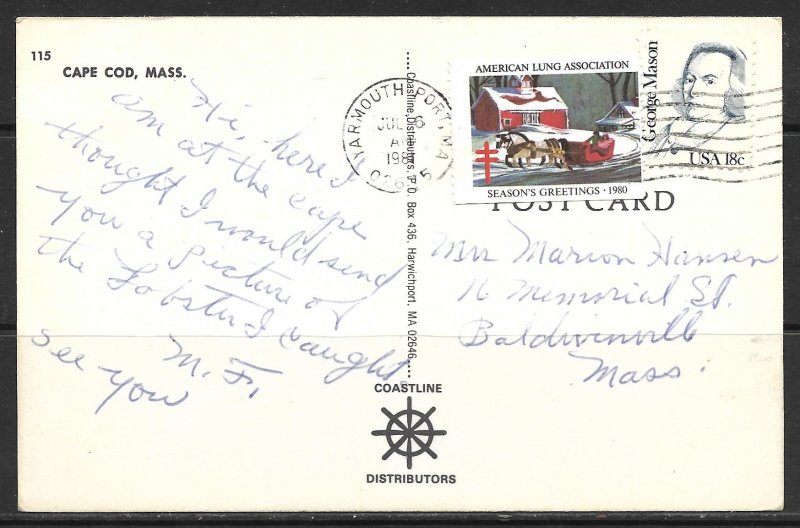 Massachusetts, Cape Cod - Lobster & Shells - [MA-122]