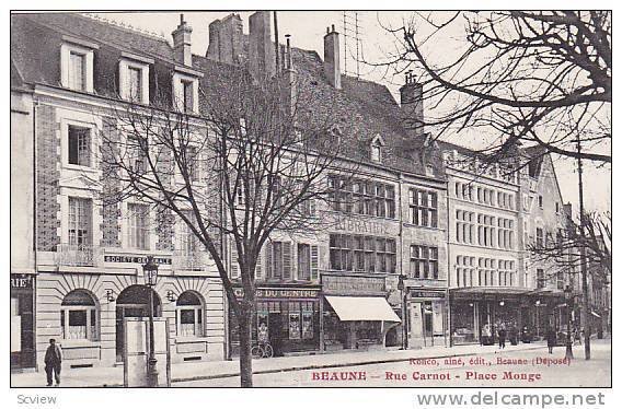 Rue Carnot, Place Monge, Beaune (Cote d´Or), France, 1900-1910s
