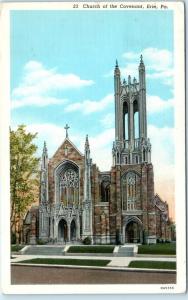 ERIE, Pennsylvania  PA    CHURCH of the CONVENANT   1941    Postcard