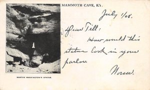 Martha Washington Statue Mammoth Cave National Park, Kentucky, USA 1908 writi...