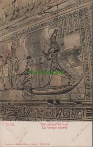 Egypt Postcard - Edfou / Edfu - The Sacred Barque   RS34253