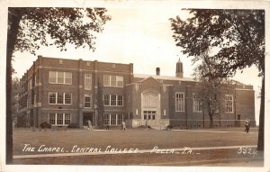 F49/ Pella Iowa RPPC Postcard 1941 Chapel Central College Campus