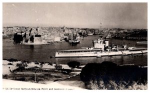 Warship in Malta Harbor