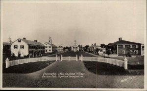 Springfield Mass MA Storrowton Village Eastern States Expo RPPC Vintage Postcard