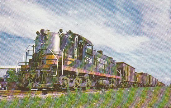 Southern Pacific No 2876 Alco RSD Locomotive Near Kemah Texas