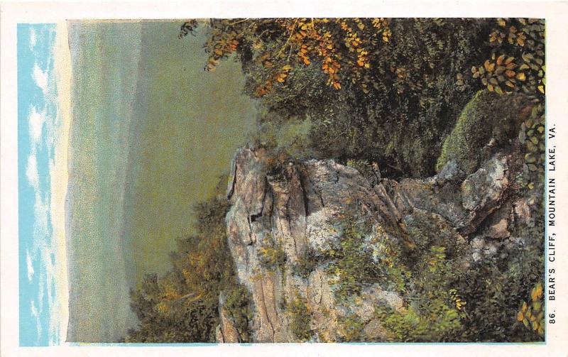 D70/ Mountain Lake Virginia Va 4 Postcards Mountain Lake Hotel Bear's Cliff c20s