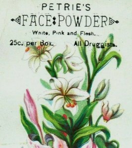 1880s-90s Petrie's Face Powders Beautiful Flowers Lot Of 2 P208