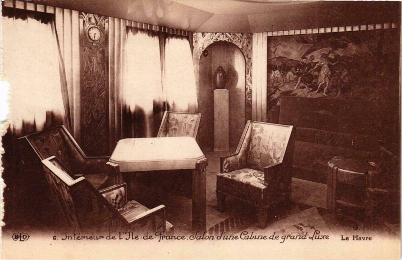 CPA AK Paquebot ILE-DE-FRANCE Salon d'une Cabine de grand Luxe SHIPS (704244)