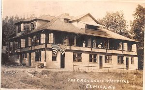 Tuberculosis Hospital Elmira, New York, USA, real photo 1909 