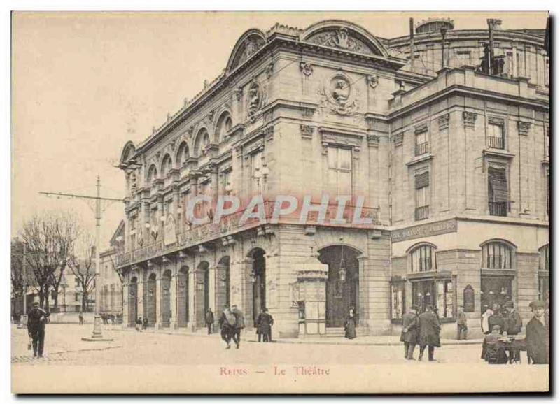 Postcard Old Theater Reims