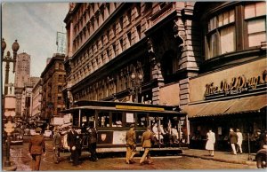 Cable Car Turntable, San Francisco CA Vintage Postcard D52