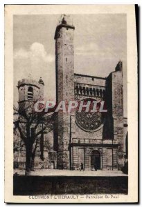 Old Postcard CLERMONT HERAULT parish St. Paul