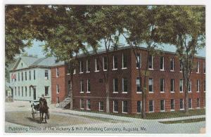 Vickery & Hill Publishing Co Augusta Maine 1910c postcard