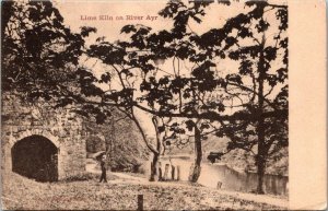 Scotland Lime Kiln On River Ayr 1910