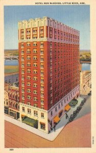 LITTLE ROCK, AR Arkansas   HOTEL BEN MCGEHEE & Street View   c1940's Postcard