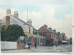 Nottingham Road Arnold Notts c1910 Vintage Repro Postcard