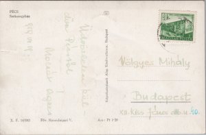 Hungary Pecs Szekesegyhaz Pécs Vintage RPPC 09.95