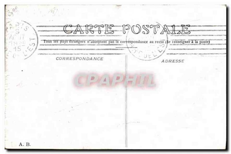 Postcard Old Paris Church of the Trinity