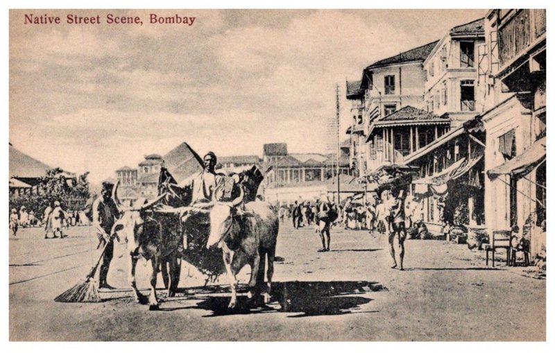 India, Bombay, Native Street Scene