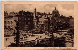 Postcard - Castle and Kaiser Wilhelm Bridge - Berlin, Germany