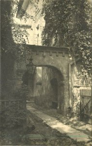 c1925 RPPC Postcard J & P Parikas, Tallinn Estonia, Sheltered Courtyard unposted